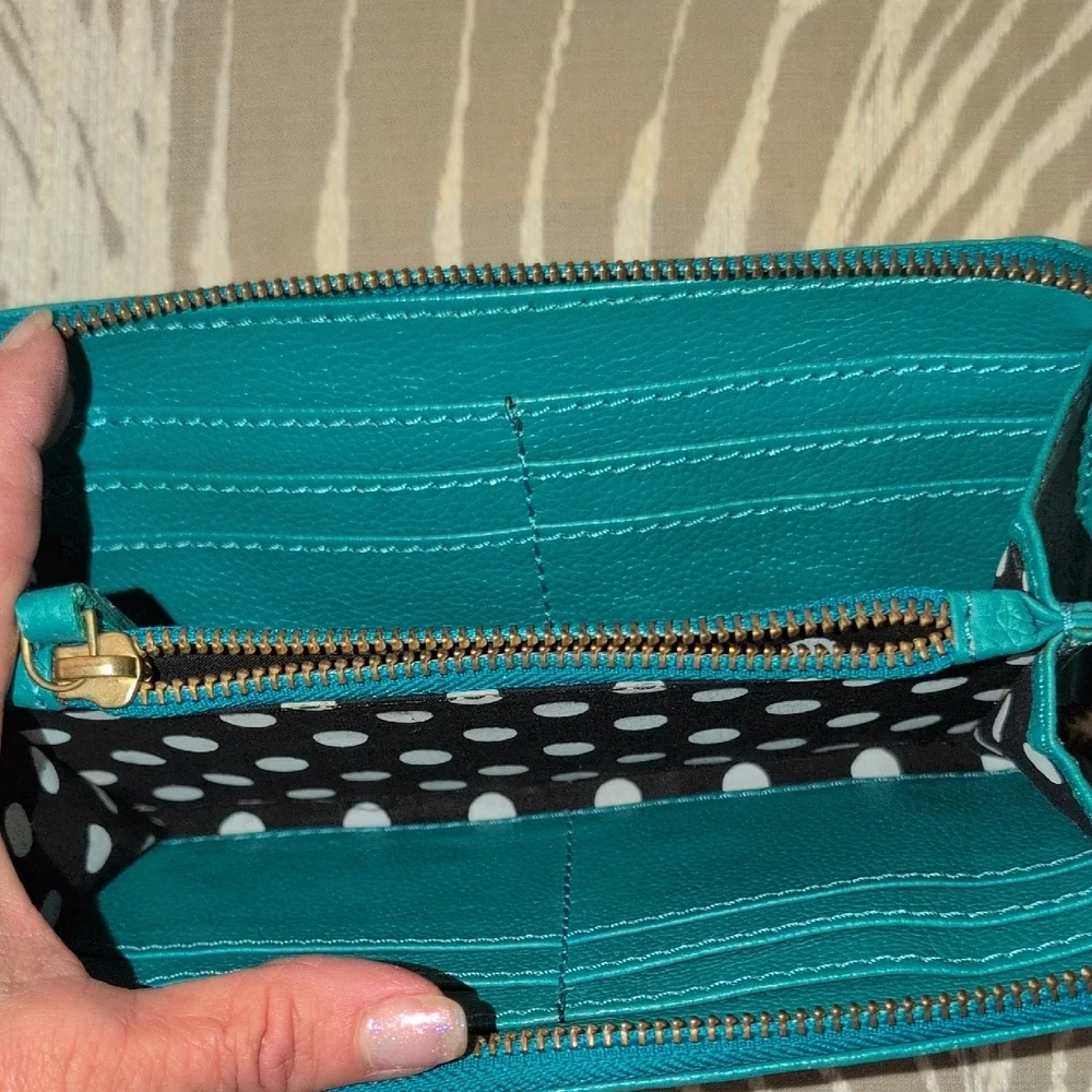 Teal and Purple Women's Wallet